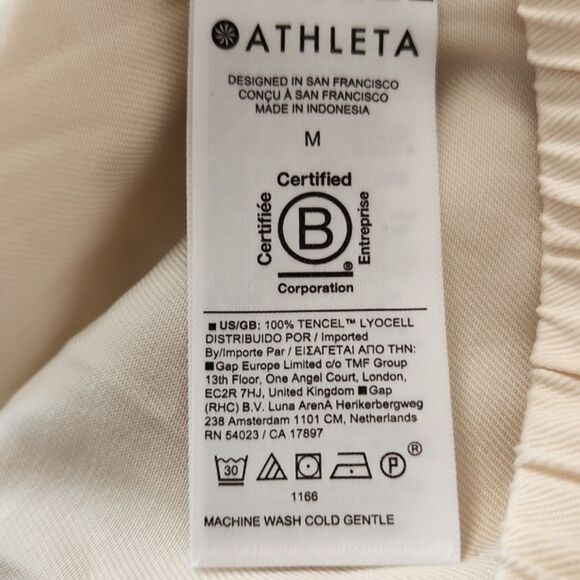 Athleta Celestial High Rise Utility Pant, Bone, Size M TALL, S/471984 - Picture 9 of 11